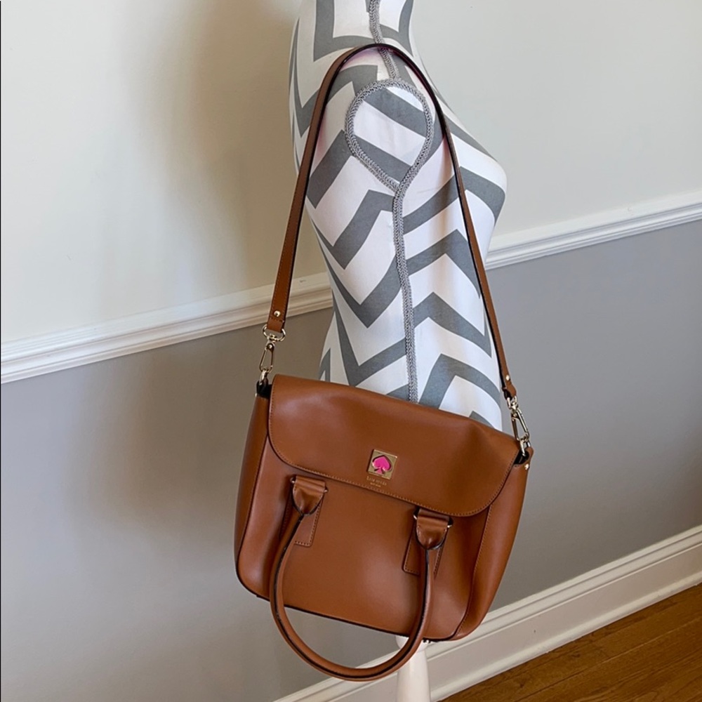 Kate Spade New Bond Street Saddle Leather Satchel